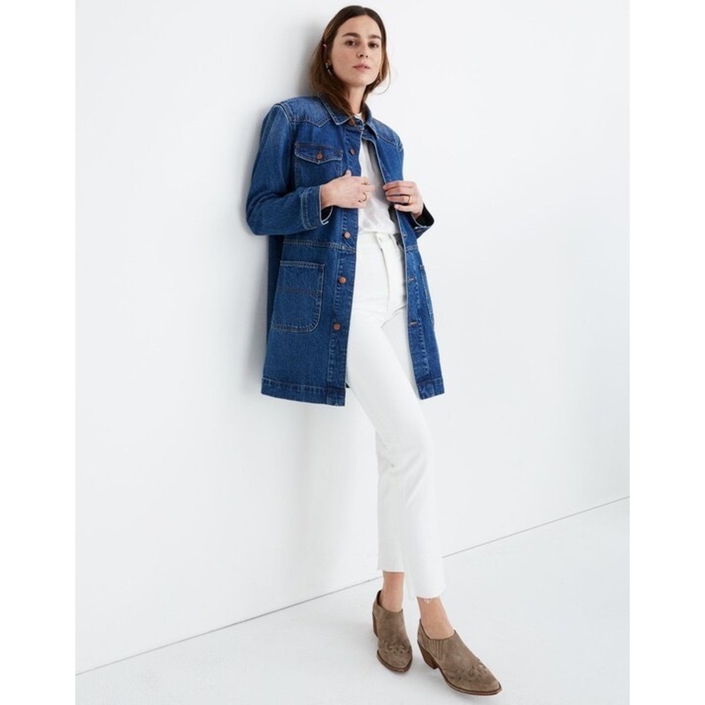 Madewell NWT Blue Denim Oversized Western Chore Coat Size L